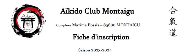 Dossier d’inscription 2023/2024 enfin disponible !!!!